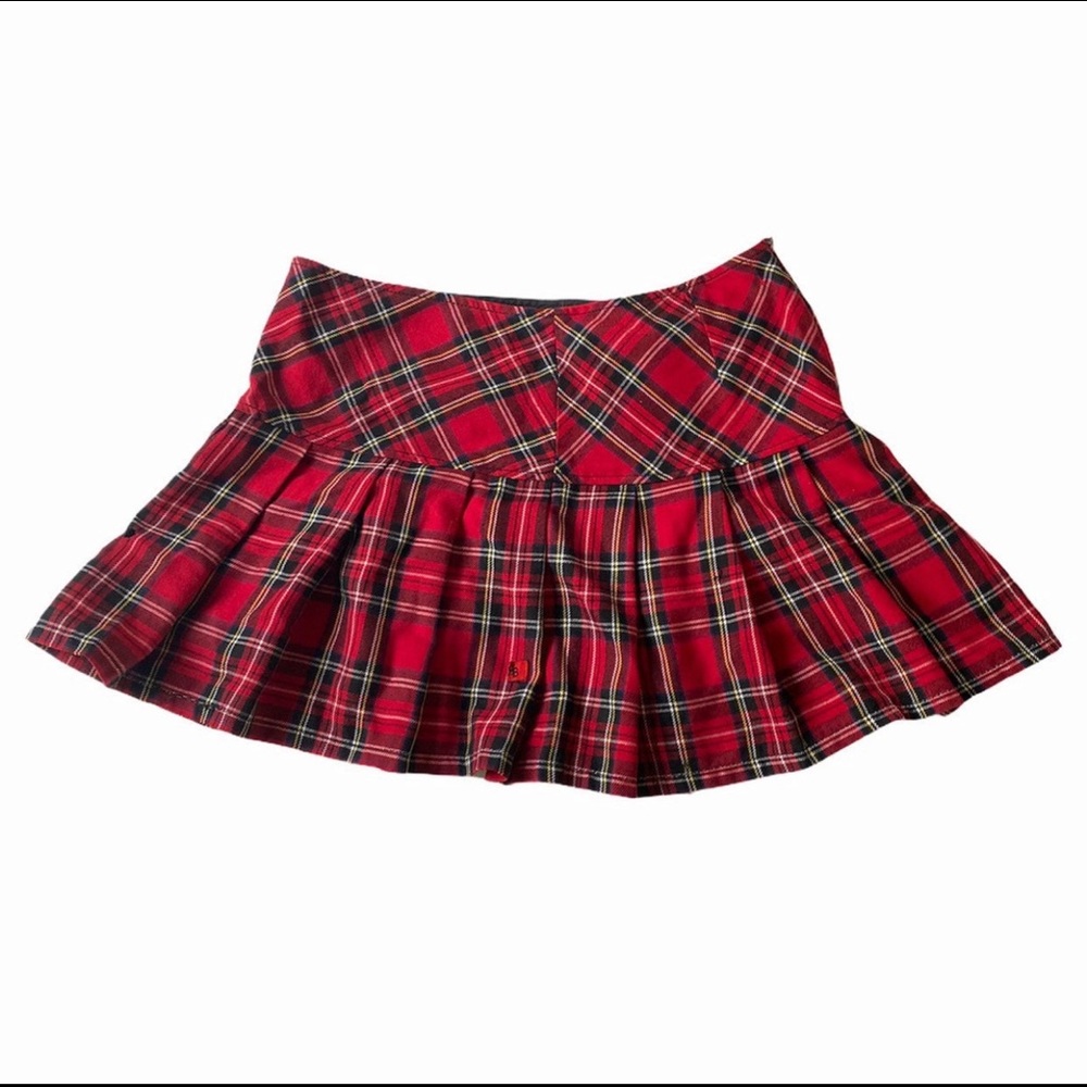 royal bones tartan mini skirt